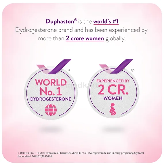 duphaston 10mg tablet 10's